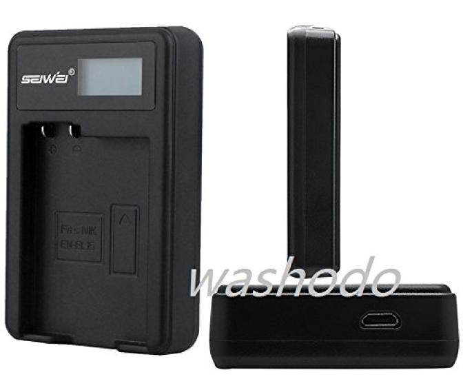 Новое быстрое USB-зарядное устройство для аккумуляторов Canon с ЖК-дисплеем [WASHODO] NB-5L [517-0040-05]