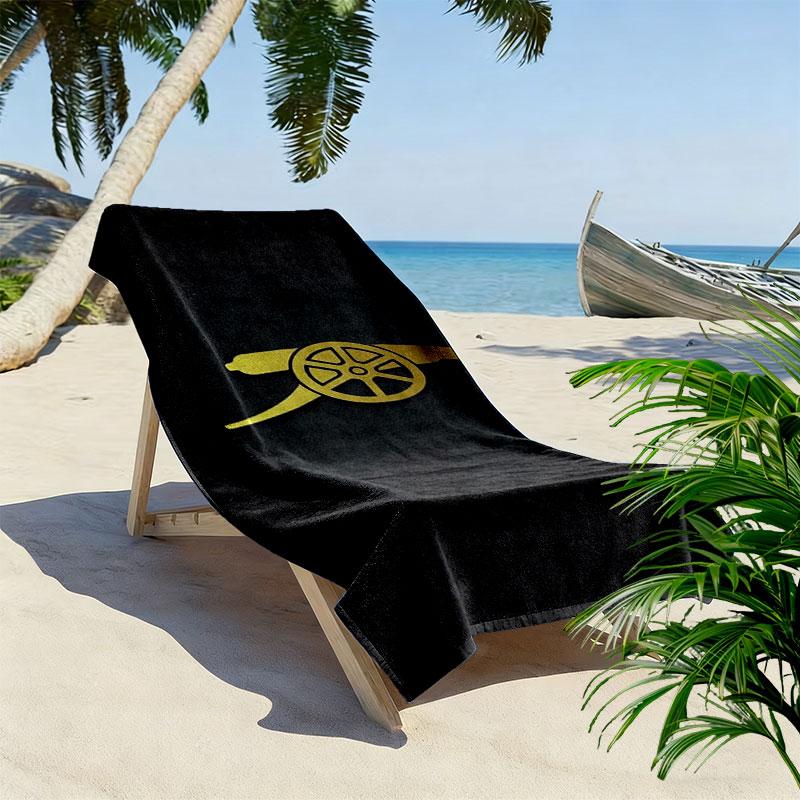 Arsenal F Print Beach Towel, Large Soft Quick Dry Towel for Beach Camping Swimming