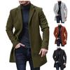 Men's Woolen Coat Mid-length Windbreaker Coat