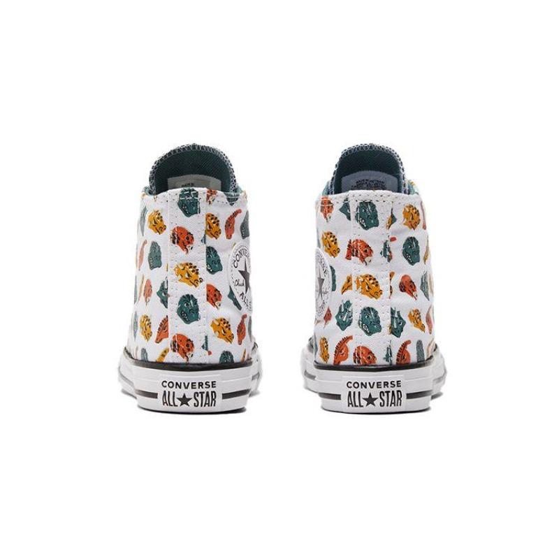 Converse Кеды Chuck Taylor All Star для детей, высокие, холщовые, с мультяшным принтом по всей поверхности, разноцветные, 671707C