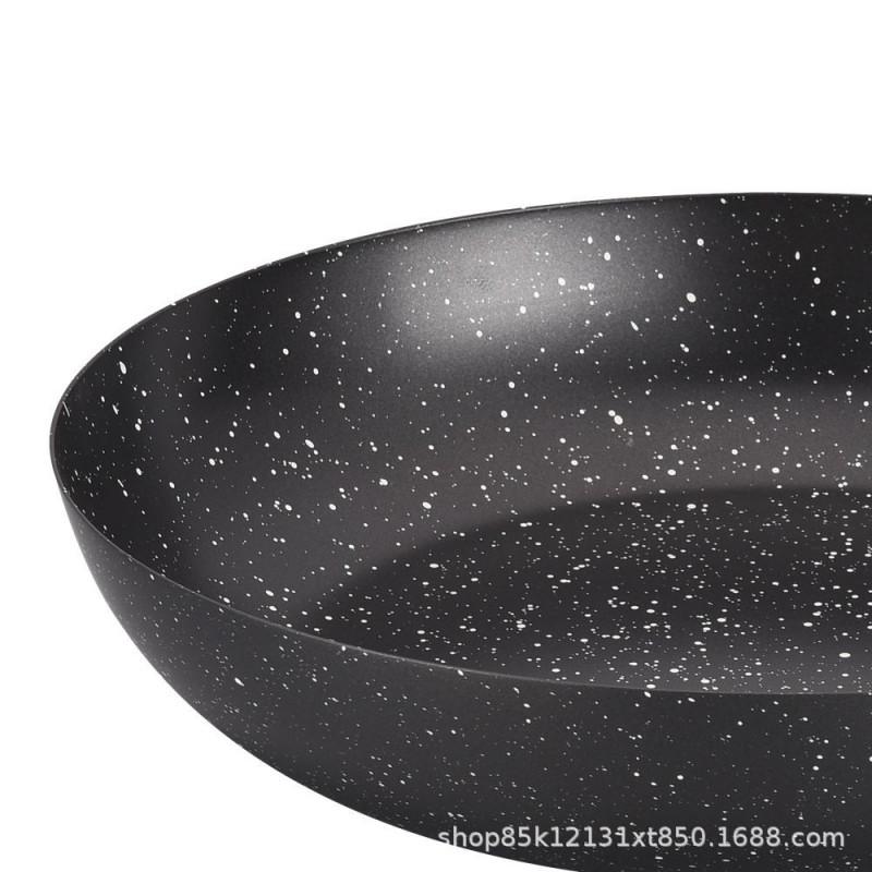 24cm 28cm Cast Iron Nonstick Frying Pan Deep Flat Griddle Pancake Omelette Home Cooking Stovetop Compatible