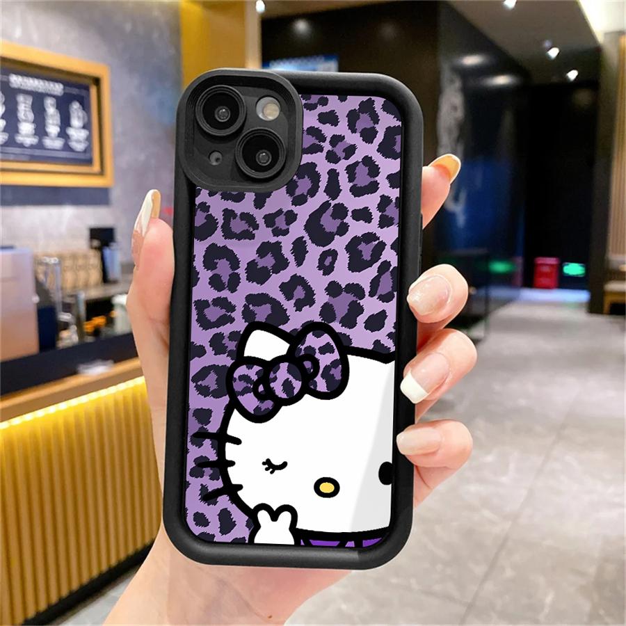 Аниме Х-елло К-итти Милый чехол для телефона для iPhone 16 15 Pro Max 13 12 11 Pro 14ProMax 16Plus XS Max XR 7 8 SE 16e Мягкий чехол