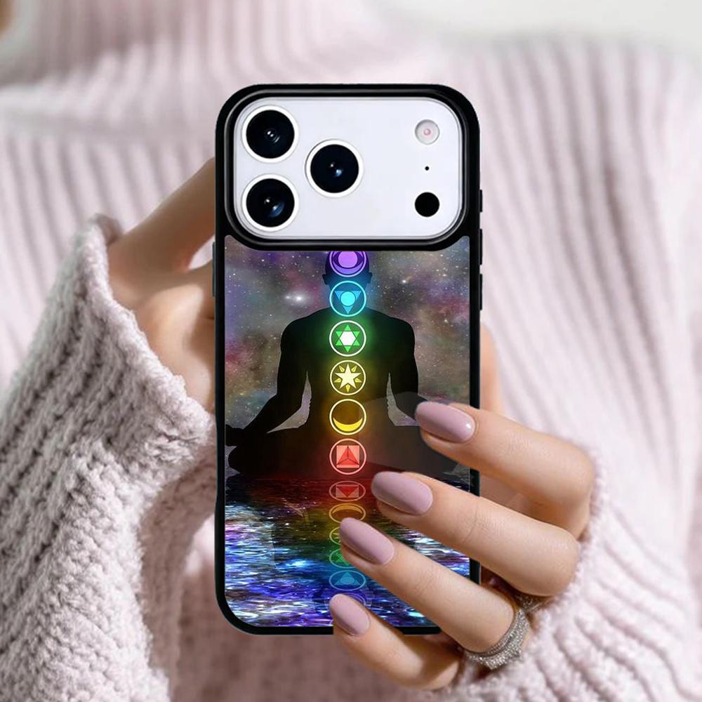 Чехол для телефона Mandala Chakra Insist Yoga для Apple iPhone 17 Air 16E 15 14 Plus 13 12 11 Pro Max Mini Funda Cover