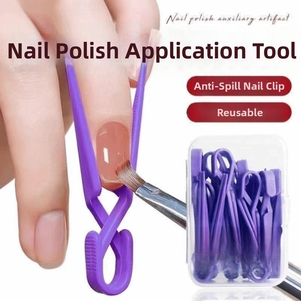 20Pcs Positioning Cross Nail Polish Protector Clips Nail Polish Guard Clips Gel Polish Application