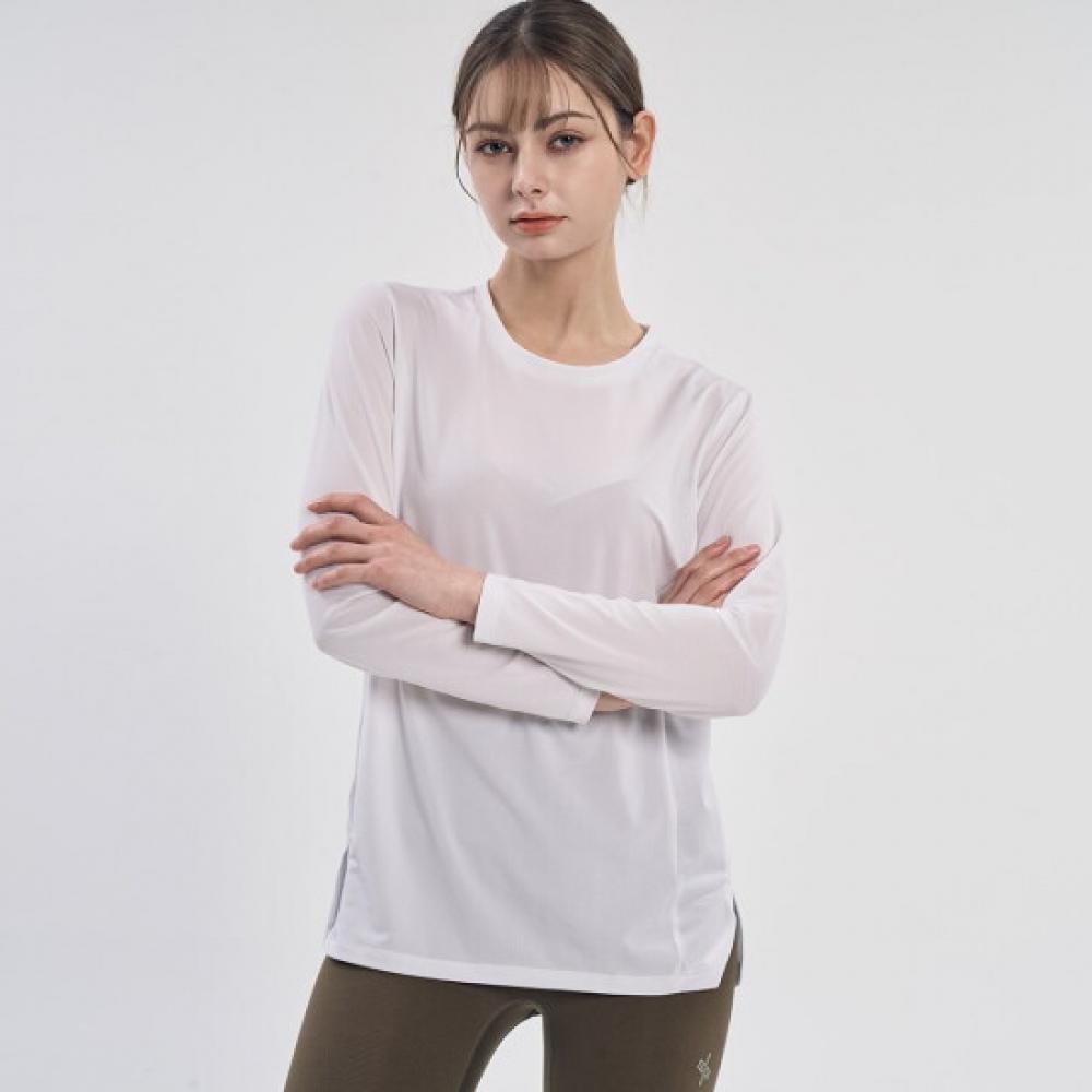 Bfl Women S Cooling Inner Plain Round Long Sleeve T ShirT