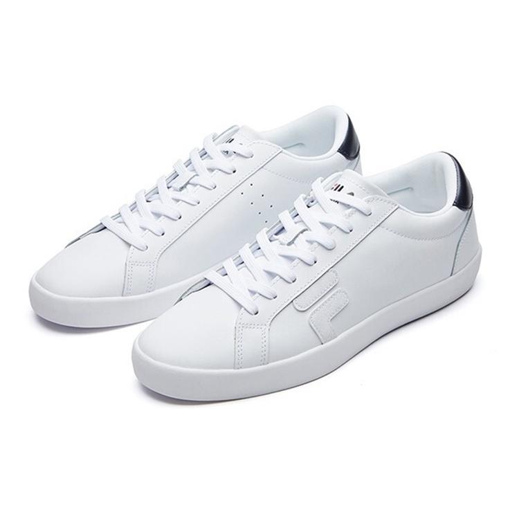 FILA Stride Slip Resistant And Breathable Low top Skateboard Shoes Men's White Blue F12M114313FWN