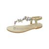 Fashion Summer Flats Sandals Women Crystal Clip Toe Slippers Trend Luxury Brand Ladies Shoes Beach Causal Slides Mujer Zapatos 2025
