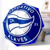 Deportivo Alavés, Football Club- Automatic Opening and Closing, 8-rib Structure Portable Umbrella, Suitable for Men and Women in All Seasons