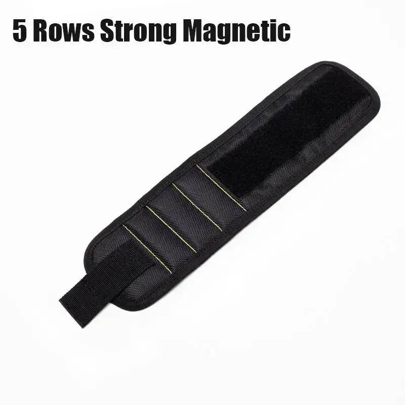 Magnetic Wristband for Holding Screws Tool Kit Belt Household Strong Magnets Adsorbent Nails Drilling Bits Wrist Men Gadgets Bag