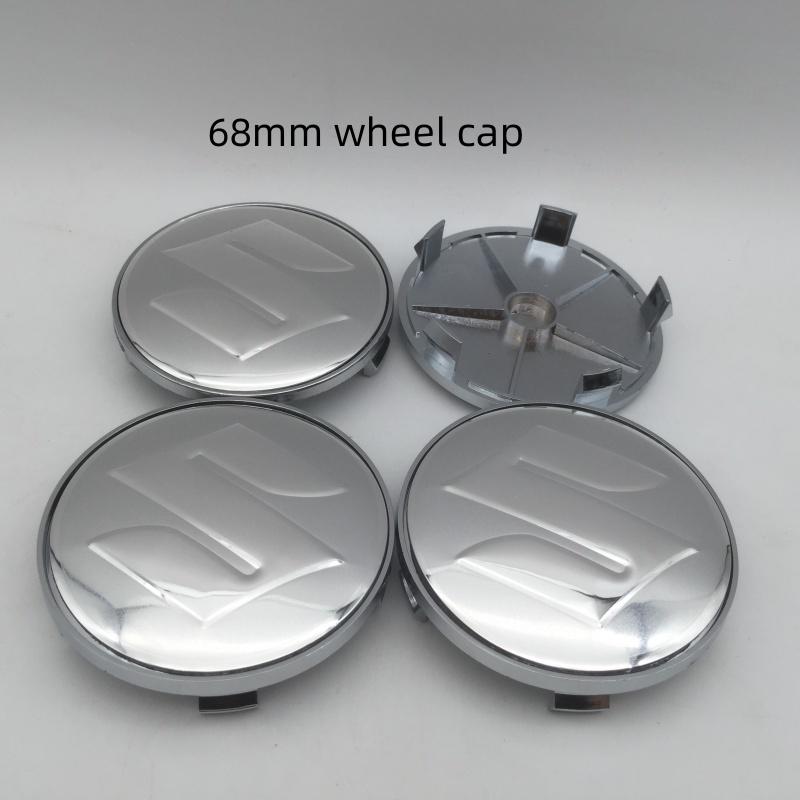 4pcs 3D 56mm 60mm 68mm For Suzuki Car Wheel hub Center Cap emblem Badge covers sticker Decals Styling accessories