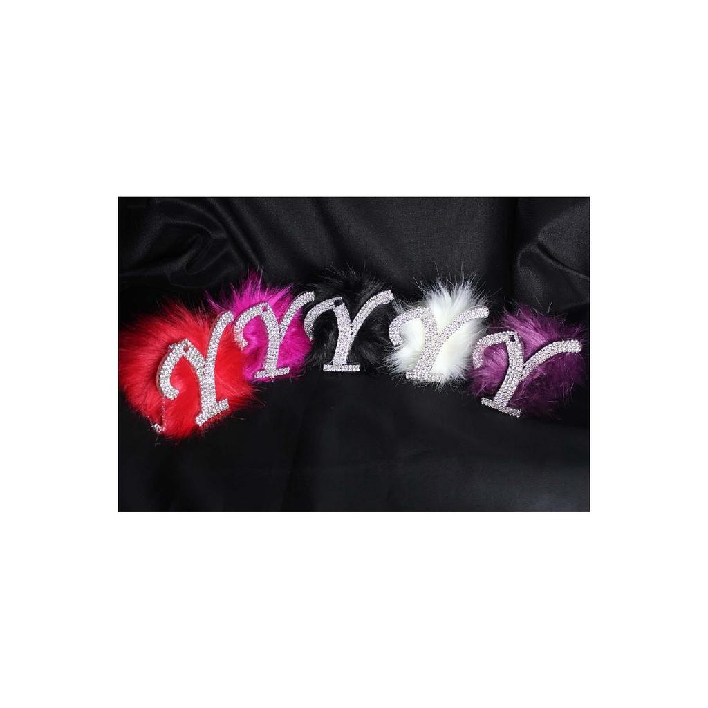 Каменный аксессуар ожерелья зеркала заднего вида с белым пером y письмо