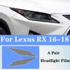 PPF for Lexus RX 2016- Smoked Black Pre-cutting Car Headlight Protective Film ppf Transparent TPU Anti-scratch Accessories