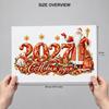2027 Новый год Рождество Наклейки на окна Двусторонние одного цвета Ледяные снежинки Для домашнего праздничного украшения