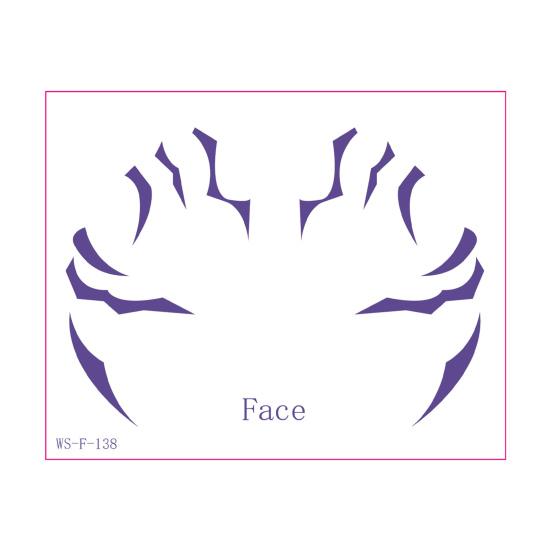 8 листов аниме тату-наклеек, водостойкие, временные татуировки с полным покрытием, боди-арт для косплея