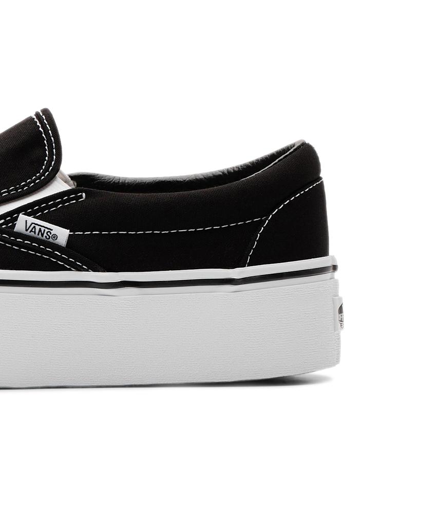 Vans Classic Slip-On Stackform - (холст) черный:True White / Vn0A7Q5Rbmx1