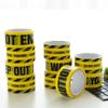 Yellow Tape Caution Signs Adhesive Tape Black Character Danger Identification Tape  Universal