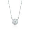 [Puremond] Simulant Diamond 0.5ct Halo Necklace OTS321401DWW