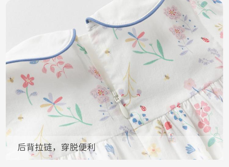 Davidella Girls' Summer Floral Dress