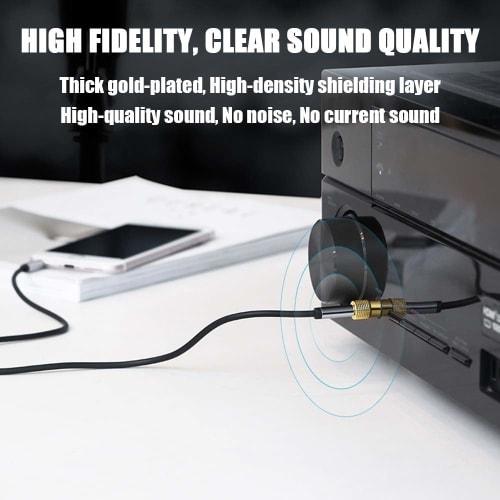 Ancable 6.35mm to 3.5mm Stereo Mini Plug Adapter, Female to Male, for Headphones, Amplifiers, Digital Pianos, Earphones, and More