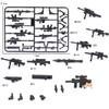 Винтовка-пулемет, набор оружия SWAT Specia Force, мини-фигурка, пистолет, строительные блоки, комплект, наборы кирпичей, модель оружия, детские игрушки
