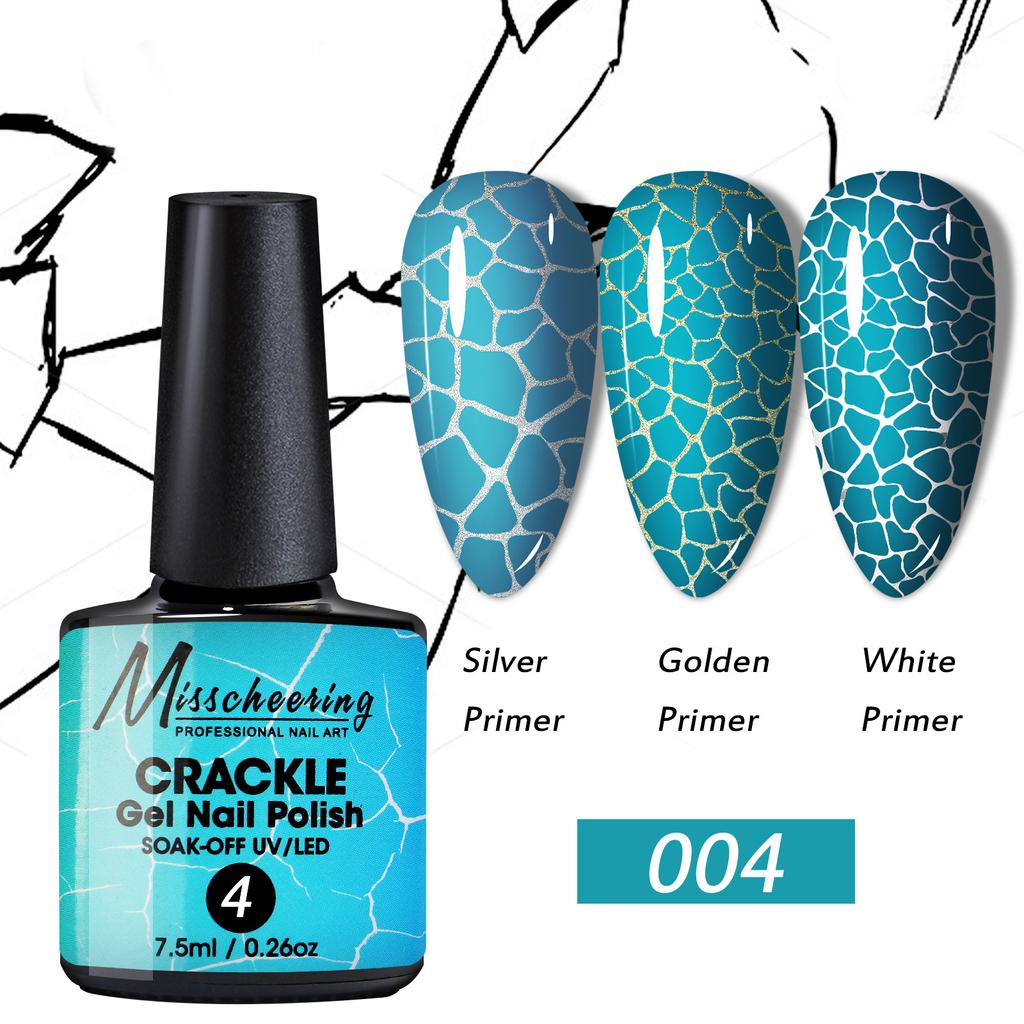 Nail Art Crack Glue Cracked Marble Pattern Burst Change Uv Nail Polish Glue Set Nail Salon