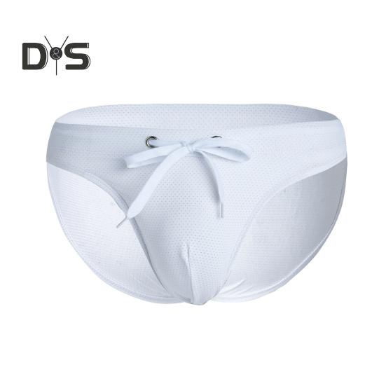 Мужские летние плавки с низкой посадкой, дизайн на шнурке, плавки, быстросохнущий купальник с регулируемой линией талии