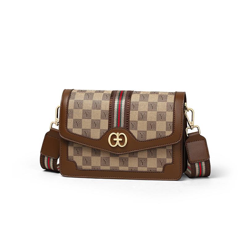 Новая сумка кроссбоди женская сумка широкие плечевые ремни модная маленькая квадратная сумка универсальная сумка через плечо