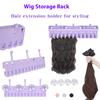 Hair Extension Holder Wig Storage Rack Multipurpose Easy To Install Wall Mounted Multiple Wigs Hanger