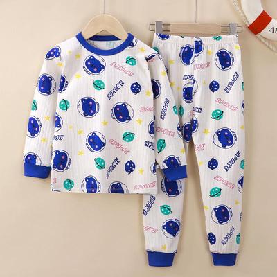 Пижамные комплекты из чистого хлопка для мальчиков и девочек для детей и подростков - Осенняя коллекция