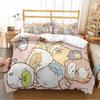 Мультяшный Sumikko Gurashi Милый Пододеяльник Забавный Кавайный Постельный Комплект Мягкий Чехол для Одеяла и Наволочка Односпальный_Двуспальный_Квин_Кинг