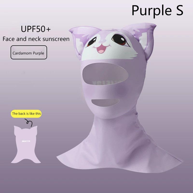 Плавание Дайвинг Facekini УФ-защита от солнца Полнолицевая маска Голова Шея Покрытие Лица Эластичная Шапочка Для Плавания Дайвинг Водные Виды Спорта Одежда