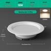 4" Downlight 12W, 5" Ceiling Light 15W, 6" Recessed Downlight 18W - 15 Cm Opening