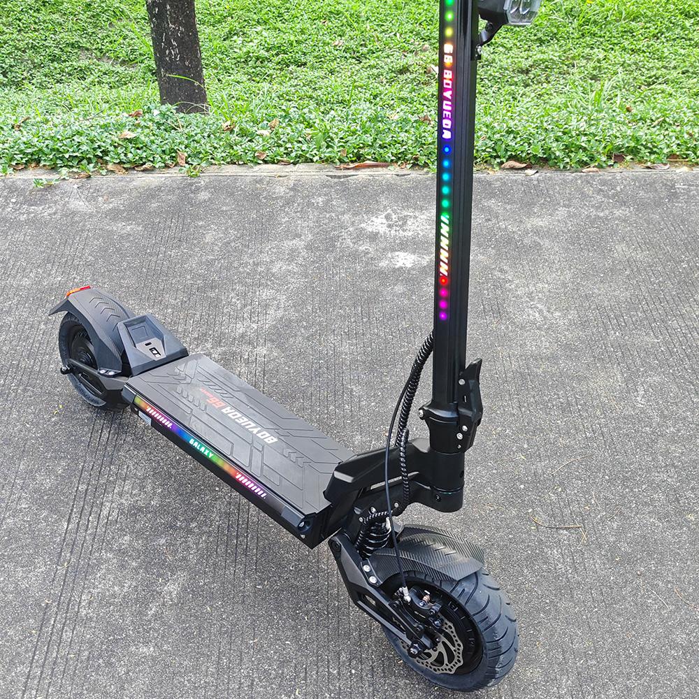 Electric Scooter Boyueda G6 1600Wx2 Peak Motor 10" Tire Full Suspension Electric Off Road Scooter 52V 28Ah NFC Unlock Max Load 150Kg Hydraulic Brakes
