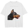 Streetwear Dobermann Graphic T-Shirt Cotton Unisex Tops Tees Summer Short Sleeves T Shirt