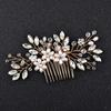 Women Hair Jewelry Handmade Comb Crystal Tiara Wedding Hair Combs Pearl Bridal Hairpins