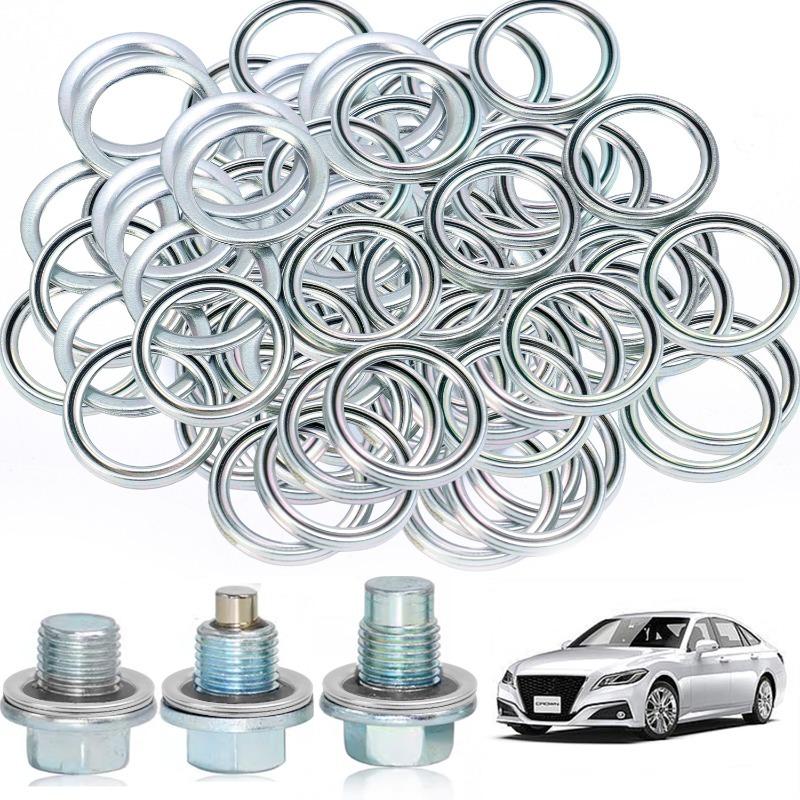 Car Oil Pan Drain Gasket for Toyota Lexus Car Drainage Bolt Pad Replaceable Washer Seal Set 12157-10010 Automotive Transmission