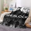 Sherlock Poster Printed Flannel Blanket, soft throw for bedroom sofa, washable, fan merchandise, great gift.
