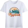 Solid Color For Him Round Neck Tshirt Black Mountain Hiker Sunset Landscape Design Print Minimalist For Unisex Tee Shirt New Tee