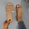 Женские тапочки 2024 года, летние модные босоножки на платформе, толстая подошва, однотонные тапочки, вечерние шлепанцы для женщин, Zapatos De Mujer