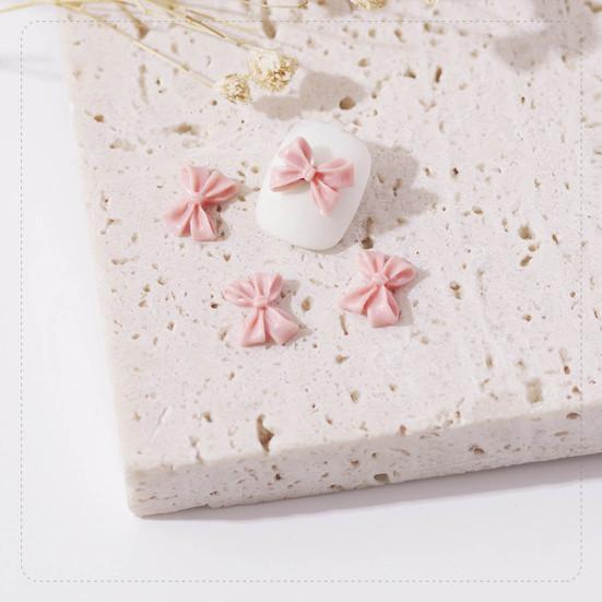 30Pcs Nail Art Decoration Wear Resistant Remove Easily DIY 3D Bowknot Nail Art Butterfly Decoration Parts for Salon