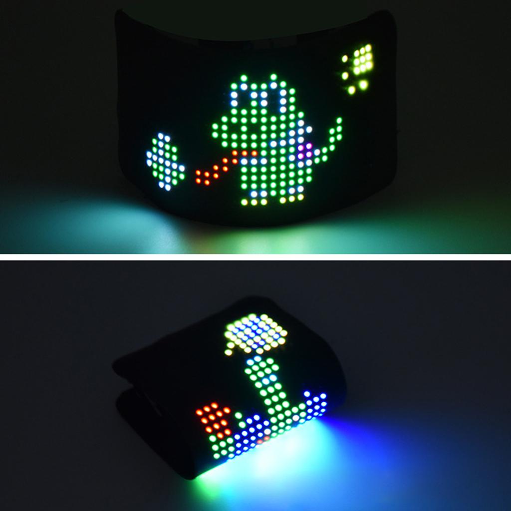 Портативная светодиодная пиксельная панель с прокруткой, рекламный экран на заднем окне автомобиля, знак выражения, подходящий для персонализированного общения