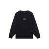 Li-Ning Sports Trend Series Letter Logo Print Round Neck Pullover Loose Casual Long Sleeve Sweatshirt Unisex Tops Black AWDT063-2