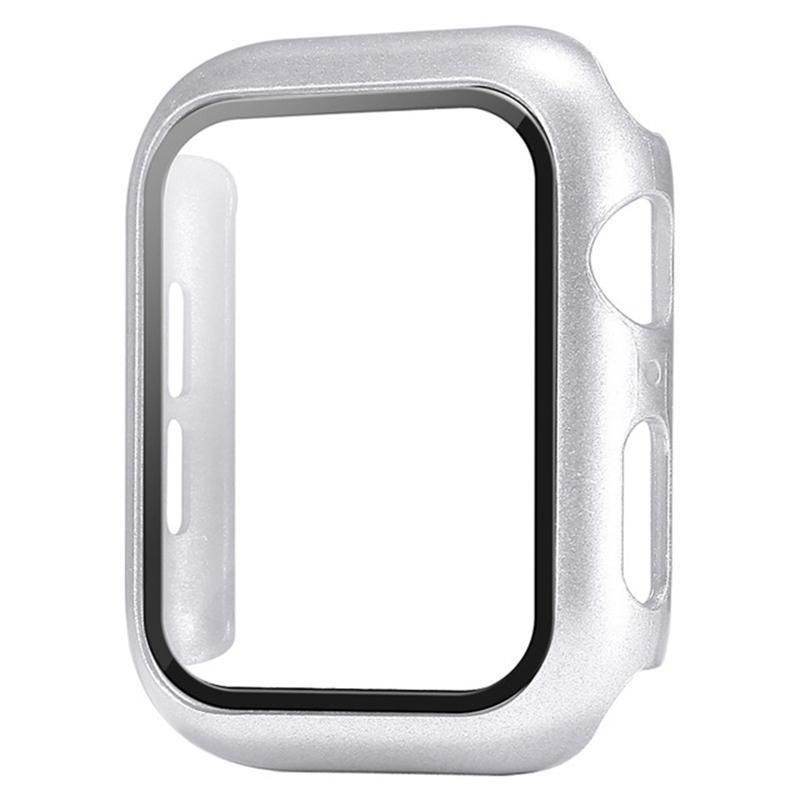 Пленка с чехлом из ПК для Apple Watch Ultra 9 8 7 49 мм 41 мм 45 мм SE 6 5 4 3 2 1 40 мм 44 мм 42 мм 38 мм Защитная пленка из закаленного стекла для экрана, бампер