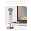 Профессиональный USB Конденсаторный Микрофон с Шумоподавлением Розовый Для Мобильного Телефона ПК Компьютера Прямой Эфир