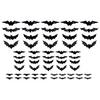 60 PCs Halloween Bats Wall Decor Battery Powered Bats Decorations Wall Stickers for Halloween Party Bedroom Window Decorations