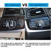 Car Interior Headlight Switch Rotation Button Headlamp Control Panel Cover For BMW 5 6 7 Series X3 X4 F10 F11 F07 F06 F01 F25