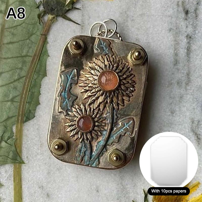 Micro Flower Press Miniature Flower Press Kit Plants Art Crafts Metal Flower Pressing DIY Pressed Flower Plant Preservation Kit