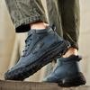 39-48 Spring/fall Leather Boots Men Boots  Leather Casual Leather Shoes Men Ankle Boots