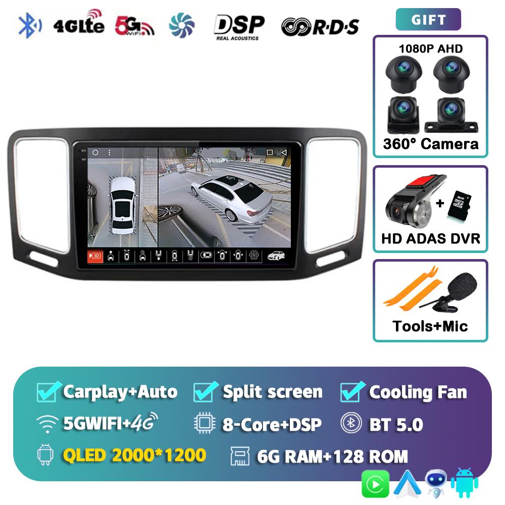 Android 14 Carplay автомобильное радио для Volkswagen VW Sharan 2012-2018 мультимедийный видео навигационный плеер GPS 4G+WIFI стерео головное устройство