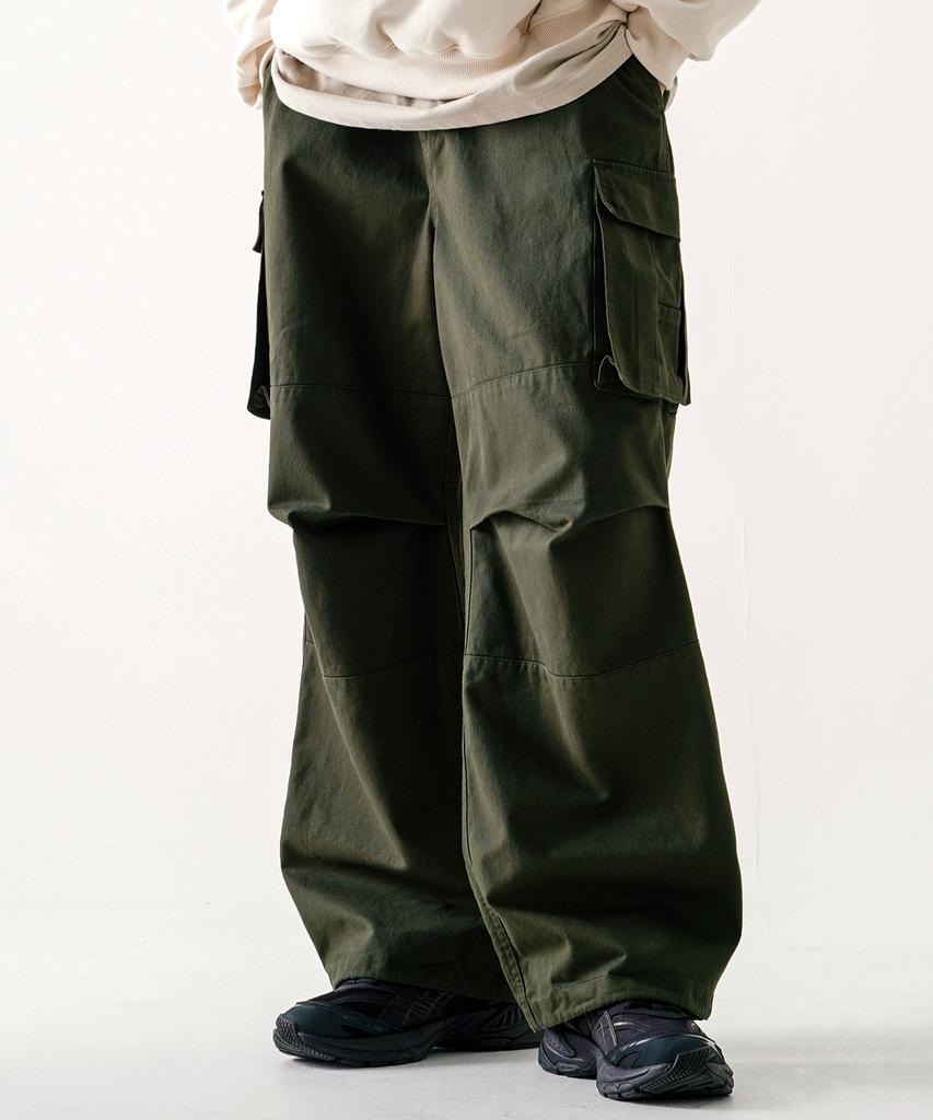 EZKATON Staff Cargo Pants Khaki Kmlp6726